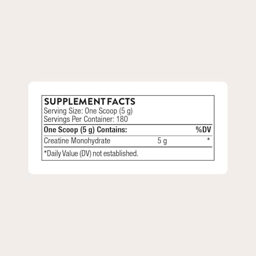 THORNE Creatine, Micronized Creatine Monohydrate Powder, 180 Servings - Image 2