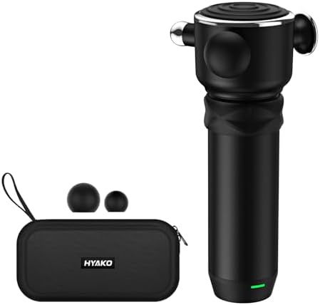 HYAKO R1 Deep Tissue Vibrating Muscle Massager - Therapy Back Massager for All Body Relief - Muscle Pain Relief and Fascial Binding - Trigger Point Therapy Massage Gun - Gifts for him by HYAKO
