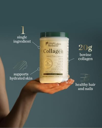 Great Lakes Wellness Collagen Peptides Powder, Unflavored, 20 oz - Image 4