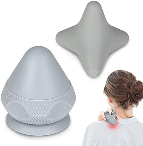 Trigger Therapy Tool with Suction Cup Manual Massage Kit to Relieve Muscle Pain and Tension - Legs Grey (2PCS) by AOT