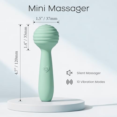 Manual Travel Massager, Cordless Handheld Mini Massage Tool (Green) - Image 4