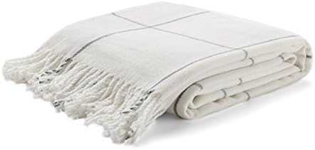 Arus Acrylic Highlands Collection Queen Size Throw Blanket White, 60x80 by Arus