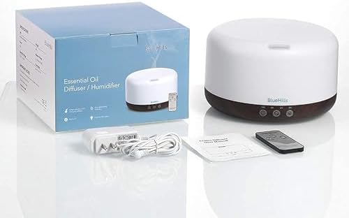 BlueHills 1000 ML Essential Oil Diffuser Premium Humidifier Remote Darkwood - Image 5