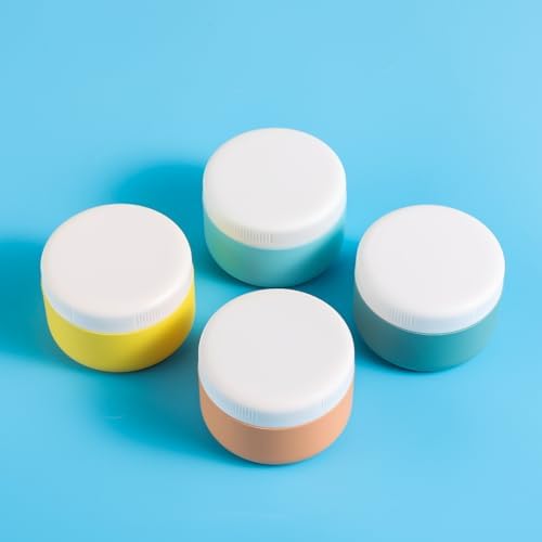 Kuangre Travel Containers for Toiletries, Silicone Cream Jars BPA-Free, Leak-proof 2oz Travel Size Containers, Portable Size Silicone Jars with Lid for Cosmetic Face Hand Body Cream (4 Pack) - Image 5