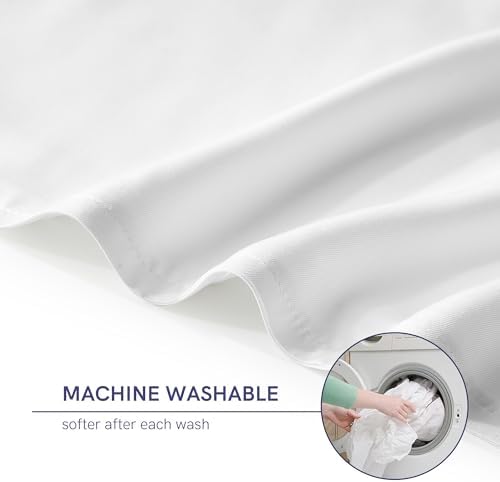YnM Exclusive Cooling Duvet Cover for Weighted Blankets with 16 Strings (White, 60''x80'') - Image 5