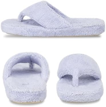 Acorn Women's Spa Thong Slippers with Cloud Contour Comfort - Arch Support and Plush Fluffy Terry Lining, Perfect for Beach, Camping, Poolside, or Bathroom Wear - Image 5
