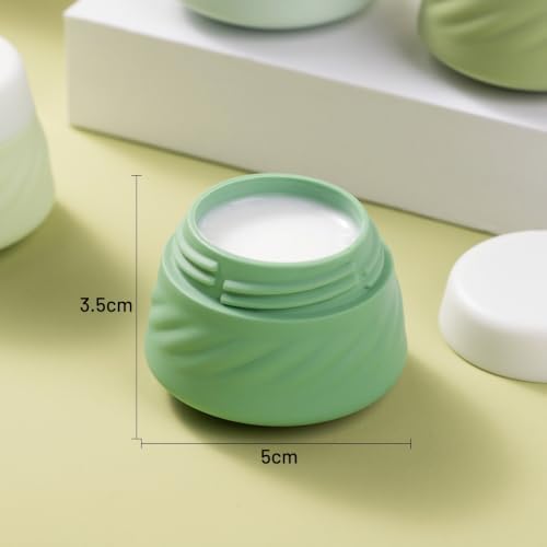 Gemice Silicone Cream Jars TSA Approved Travel Size Containers with Clear Bag, Leak-proof Travel Accessories with Lid for Cosmetic Face Body Hand Cream (4 Pack) - Image 6