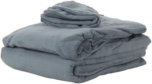 ForPro Luxury TerrySoft 3-Piece Massage Sheet Set, Cool Grey, Ultra-Soft, Stain and Wrinkle-Resistant, Includes Flat and Fitted Sheets and Face Rest Cover - Image 4