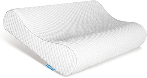 AM AEROMAX Contour Memory Foam Cervical Pillow for Neck Pain Relief, White by AMAEROMAX