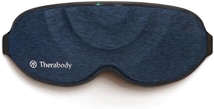 TheraGun Therabody Sleep Mask Ultra-Comfortable, 100% Blackout Sleep Eye Mask with Gentle Eye Massager Vibration for Stress Relief, Headache Relief & Self Care - Facial Massager for Women & Men by Unknown