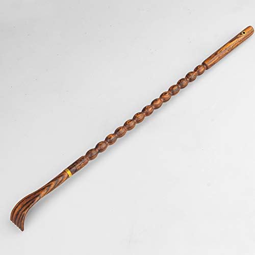 Tomorotec 100% Natural Bocote Wood Back Massager for Itching Relief, Long Sturdy Therapeutic Bamboo Back Scratchers, Body Relaxation Massager - Image 5