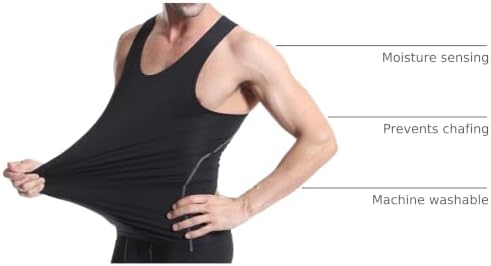 Mens 3 Pack Compression Tank Tops Sleeveless Compression Shirt - Image 4
