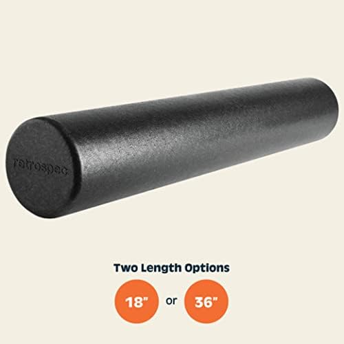 Retrospec Relief Foam Roller High-Density EPP Extra Firm Round Foam Roller for Exercise, Massage Yoga, Pilates and Post Workout Muscle Recovery - Image 2