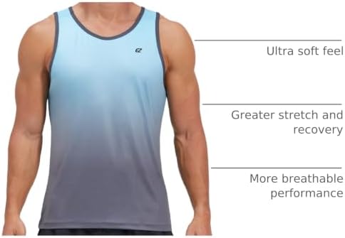 EZRUN Men's Quick Dry Workout Tank Top UPF 50+ Sweat-Wicking Gym Shirt - Image 4