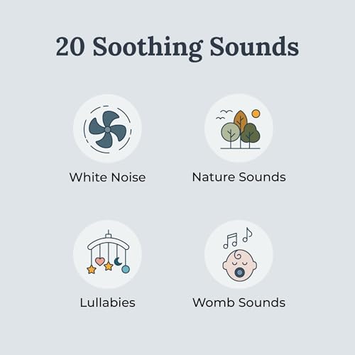 Yogasleep Baby Soundscene White Noise Sound Machine, 20 Relaxing Sounds & Lullabies, Starry Night Light Projector, Bedroom Decor for Infant, Toddler & Kids, Noise Canceling & Sleep Aid, Registry Gift - Image 3
