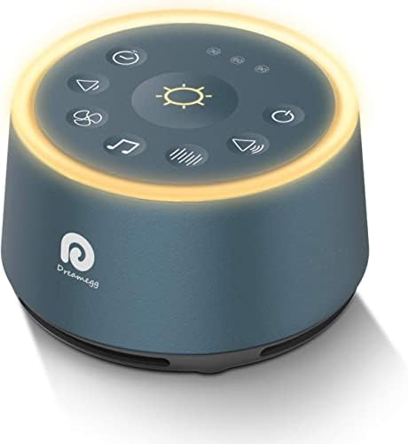 Dreamegg D1 White Noise Sound Machine with Baby Night Light, Navy Blue - Image 4