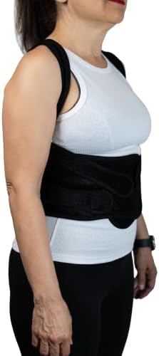 Back Brace Posture Corrector for Spine Support and Pain Relief, Black, Sizes S, M, L, 1 Unit (Medium) - Image 3