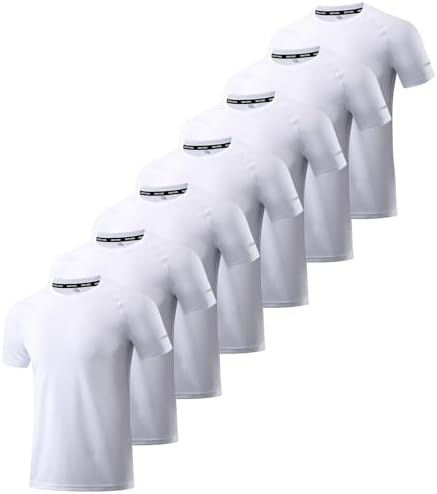 Boyzn 1, 3, 5 or 7 Pack Men's Workout Running Shirts, Dry Fit Moisture Wicking T-Shirt, Gym Athletic Short Sleeve Tee Shirts by Boyzn