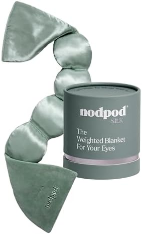 nodpod Mineralized Silk Gentle Pressure Sleep Mask, Weighted Eye Mask by nodpod