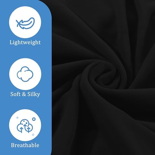 BALAPET 2 Pcs Velvet Cervical Neck Pillow Case, Soft Elasticity Pillowcase for Ergonomic Cervical Neck Pillow,Fuzzy Warm Flannel Pillow Cases with Zipper, Cover Only(Black) - Image 5