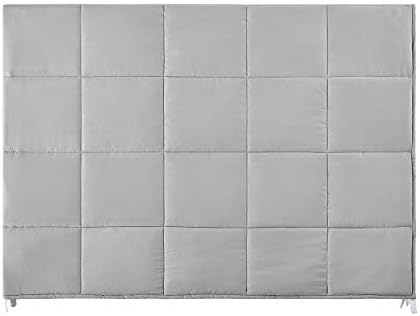 TONGDADA Kids Weighted Blanket | 40''x60'',7lbs | for Child Between 55-80 lbs | Premium Cotton Material with Glass Beads | Light Grey - Image 6