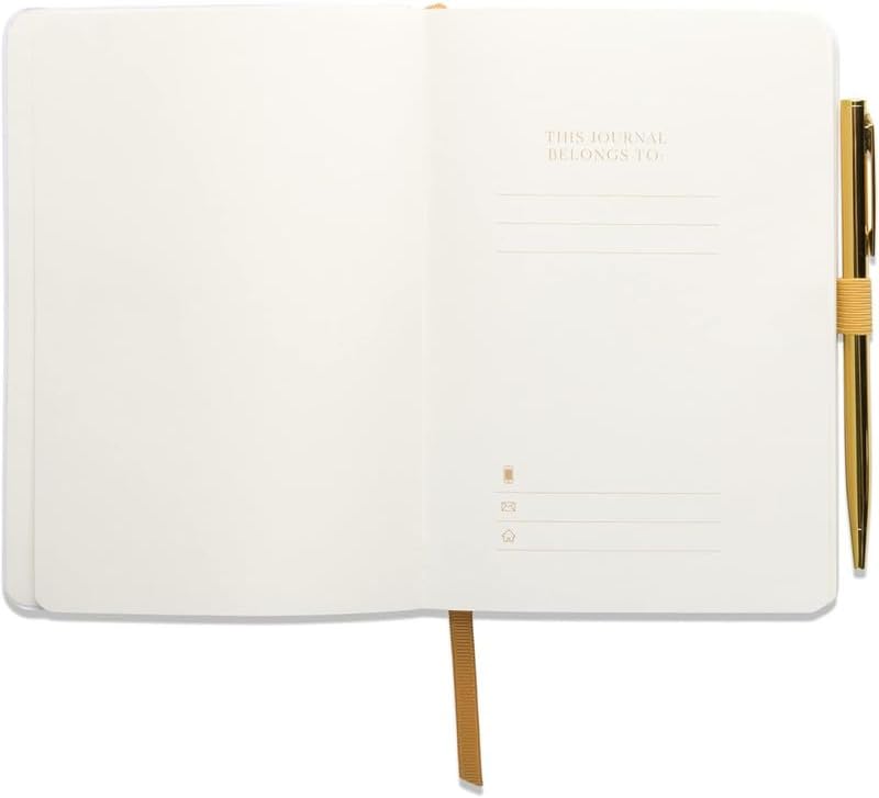 DesignWorks Ink Daily Gratitude Journal with Pen, Teal, 4.5 x 6.5 in - Image 4