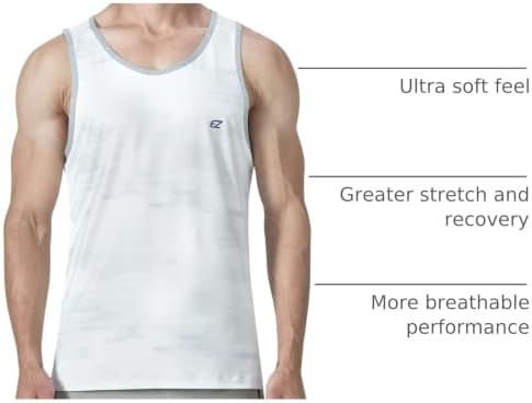 EZRUN Men's Quick Dry Workout Tank Top UPF 50+ Sweat-Wicking Gym Shirt - Image 4