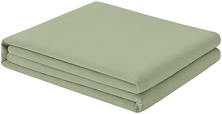 FreshCulture Twin Flat Sheet - Hotel Quality Twin Flat Sheet Only - Brushed Microfiber Top Sheet - Ultra Soft & Breathable - Wrinkle-Free - Easy Care - Single Flat Sheet (Twin, Sage Green) by FreshCulture