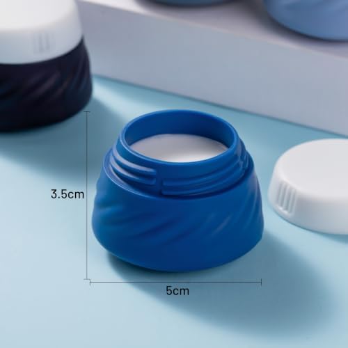Gemice Silicone Cream Jars TSA Approved Travel Size Containers with Clear Bag, Leak-proof Travel Accessories with Lid for Cosmetic Face Body Hand Cream (4 Pack) - Image 6