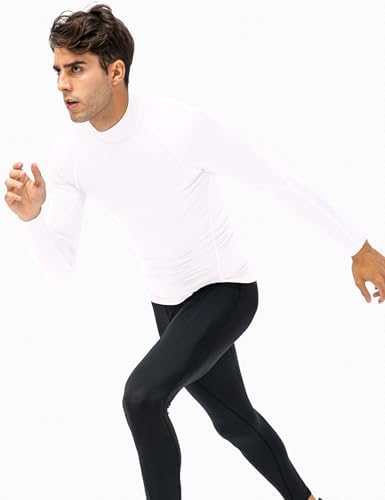 SPVISE Men's Compression Shirts Long Sleeve Mock Turtleneck Workout Tops - Image 3