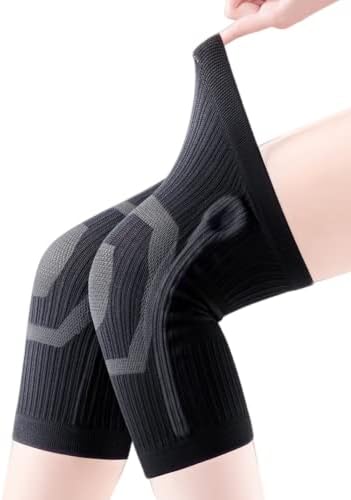 JUMISEE (One Pair Cotton Knee Sleeves for Knee Support, Circulation Improvement & Pain Relief Compression Knee Brace - Image 3