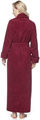 Arus Women's Long Style Full Length Thick Shawl Collar Turkish Bathrobe - Image 3