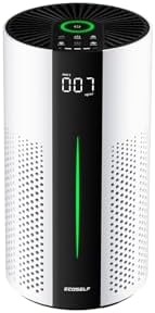ECOSELF Air Purifiers for Home, Air Purifiers for Bedroom 360° Air Intake, HEPA Air Purifier, Air Cleaner for Smoke by ECOSELF