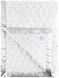 Dreamland Baby 4lb Weighted Blanket for Kids (White with Grey Stars) by DreamlandBaby