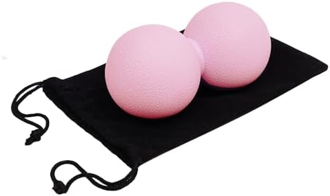 Double Lacrosse & Micro-Elastic Peanut Massage Ball - Myofascial Release Tool for Muscle, Back, Foot, and Physical Therapy, Mobility Roller for Acupressure and Relaxation (Pink) - Image 6