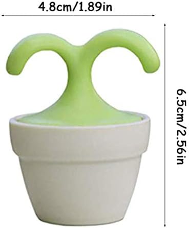 VUFVOID 2PCS Handheld Body Massager Mini Potted Plant Shaped Roller Ball Bead Relaxation Neck Foot Face Pot Desk Decor Massage Cooling for Neck (Green with White) - Image 7