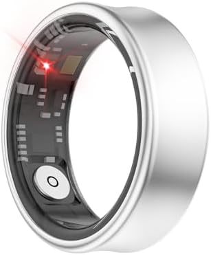 Smart Ring Health Fitness Tracker Titanium, Silver, 12# - Image 4