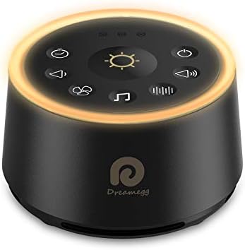 Dreamegg White Noise Machine - Sound Machine for Adult Baby Kid, Noise Machine for Sleeping with 24 Calming Sound, Ambient Nightlight, Continuous or Timer, Loud Sleep Machine for Home Nursery Office by Dreamegg