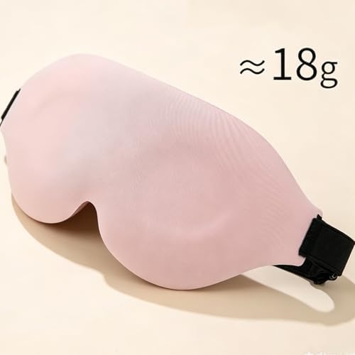 Travel Sleep Mask Soft Luxury for Women & Men, Zero Eye Pressure Blindfold, Ideal for Side Sleepers, Night Eye Cover for Home or Flight - Image 2