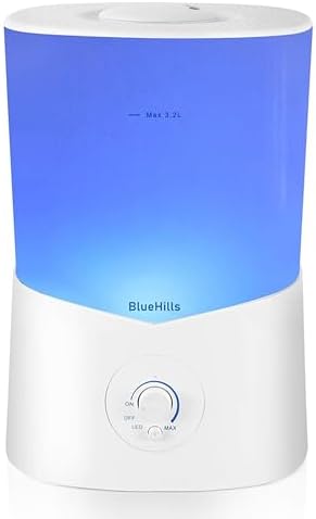 BlueHills Premium 3000 ML Essential Oil Diffuser Humidifier Large 3L White by BlueHills