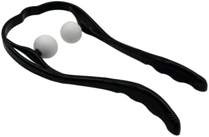 Mount Plus M1212 Shiatsu Neck Massager for Neck and Shoulder with Deep Tissue Trigger Point Manual Self Muscle Massage for Muscle Pain Relief (Simulates Massage Therapist Hands) (1 Pack Black) by MountPlusForHealthcareHomeOffice