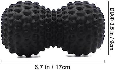KITWILD Peanut Massage Ball, Double Lacrosse Massage Roller Ball, Black - Image 2
