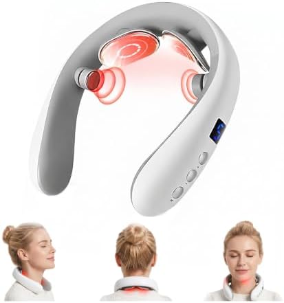 Neck Massager with Heat, Cordless Protable for Pain Relief,for Women by Xpudding