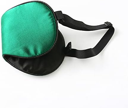 Tim & Tina Silk Sleep Mask for Women Men Comfortable Blindfold Eye Mask with Adjustable Strap for Travel Yoga Nap Shift Work (Green) - Image 3