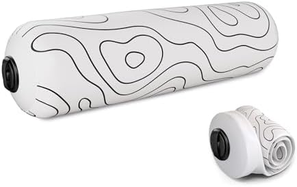Inflatable Travel Foam Roller for Muscle Recovery and Back Support (Topo Gray, 15") by MobilityNomad