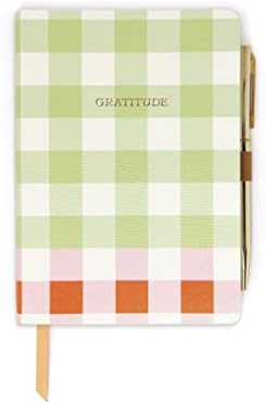 DesignWorks Ink Daily Gratitude Journal with Pen, Green & Red, 4.5 x 6.5 in by DesignworksInk