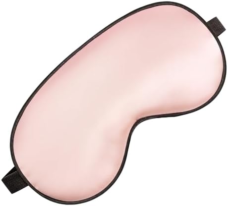 Silk Sleep Mask, Blackout Eye Mask for Sleeping with Adjustable Strap by spacepower