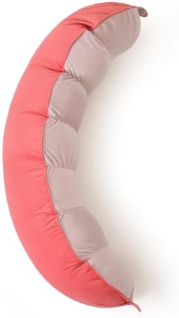 Peallow(Pat. Pend) – Long Round Body Pillow for Adults, Bolster Pillow for Sleeping, Soft and Supportive Pillow for Sleeping & Lumbar Support(Coral Peach,39") by Ailuteie