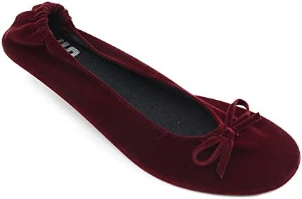 Velvet Foldable Flats for Women, Portable Ballet Shoes for Travel & Events - Image 3
