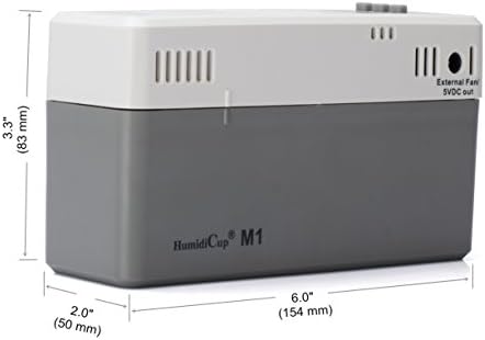 HumidiCup® M1 Electronic Cigar Humidifier, For 100-300 Cigar Capacity Humidors, 40% to 90% Setting Range, Stable Humidity Control - Image 3